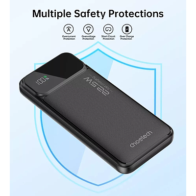 Powerbank Choetech B728 PD22.5W 10000mAh - Black