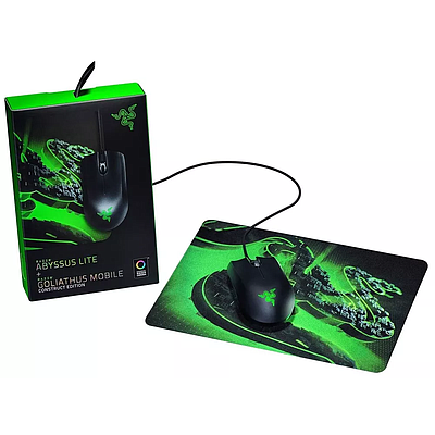 2 In 1 Razer Abyssus Lite With Goliathus Mouse Mat Combo (RZ83-02730100-B3M1) - Black