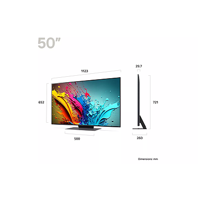 TV LG 50" (126cm) / 50QNED86T6A.AMCN Smart 4K UHD