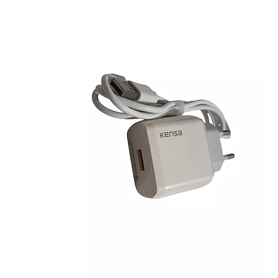 Wall Charger Kensa (QC-52) With Cable Type-C 20W - White