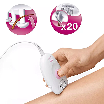 Epilator Braun SE1170 White / Pink