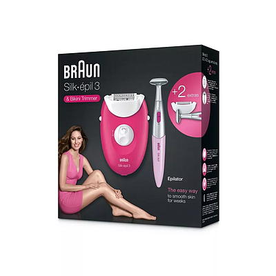 Epilator Braun SE3420 White / Pink