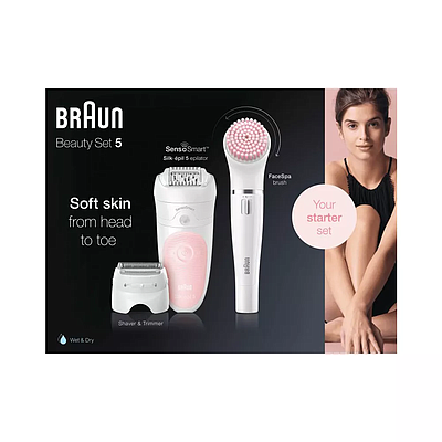 Epilator Braun SES5-895BS White / Pink