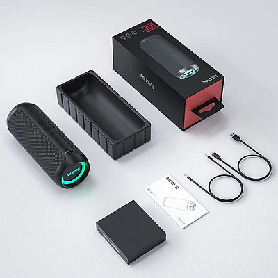 Portable Bluetooth Speaker MLOVE E6-L - Black