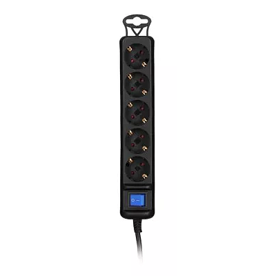 Power Strip 2E 5X 1.5m (2E-U05ES15M) - Black