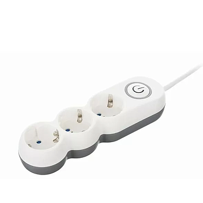 Power Strip Plus 2E 3X 3m (2E-U03VES3M) - White
