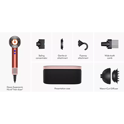 Supersonic Nural Hair Dryer Dyson HD16 CePa/Tz Strawberry Bronze/Blush Pink