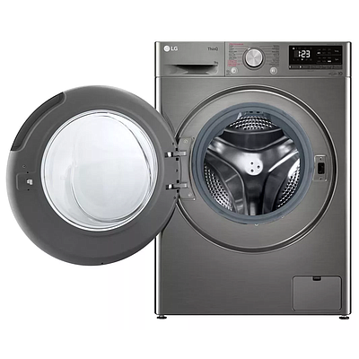 Washing Machine LG F-4V5VYL2P.APTPMER 9 Kg Dark Silver