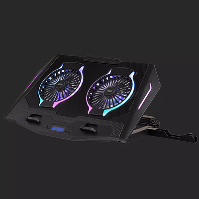 Laptop Cooling 2E Gaming CPG-006 with Phone Holder (2E-CPG-006) - Black