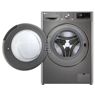 Washing Machine LG F-2V7GWL2P 8.5 Kg Silver