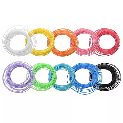 2E Filament for PCL 3D Pen 1.75mm 10pcs Mix