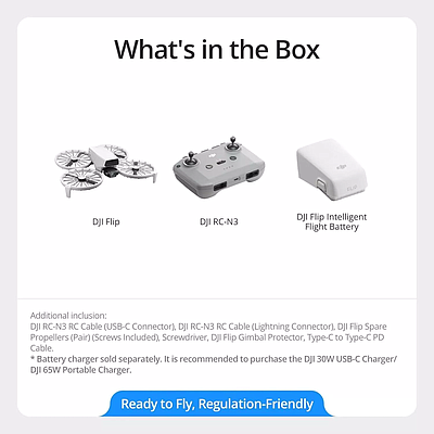 DJI Flip Mini Camera Drone (RC-N3) - Gray