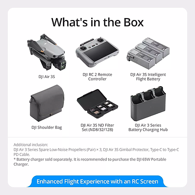 DJI Air 3S Fly More Combo (RC2) - Gray