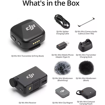 DJI Mic Mini (1 TX + 1 RX) - Black