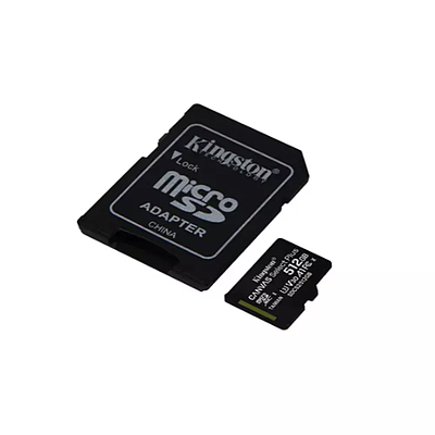 microSD Card Kingston 512GB C10 UHS-I U3 A1 (SDCS2/512GB) - Black