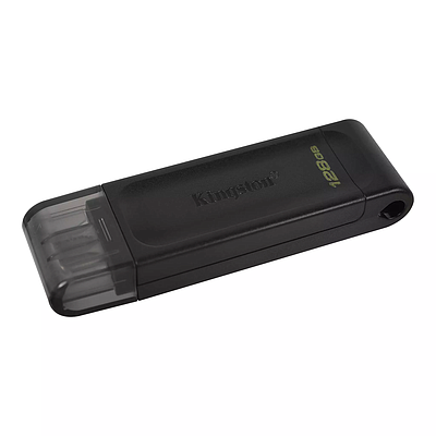 Flash Drive Kingston Type-C Gen 1 128GB USB 3.2 DT70 - Black