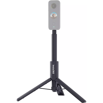 Invisible Selfie Stick 2-in-1 Insta360 + Tripod - Black