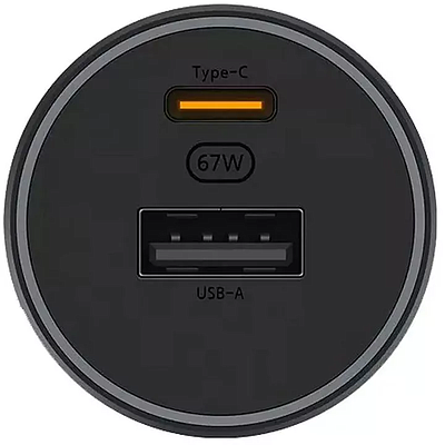 Car Charger Xiaomi 67W Dual USB (BHR6814GL) - Black