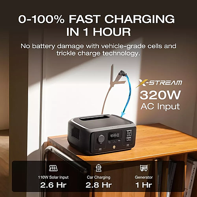 Portable Power Station EcoFlow River 3 - Black