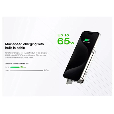 Magnetic Powerbank EcoFlow RAPID 10000mAh - Grey