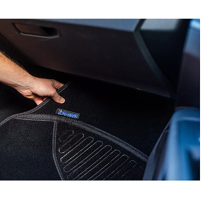 Premium Quality Car Mats Set Michelin 4 Pieces (924-BLK)