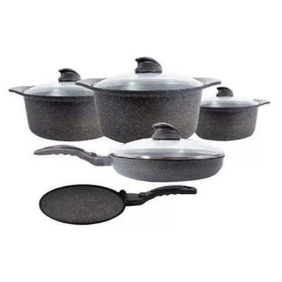 Pan and Pot Set Arshia CO360-2450 Grey 26503