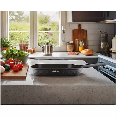 Grill Pan Arshia CO110-3128 28cm 26514 Black
