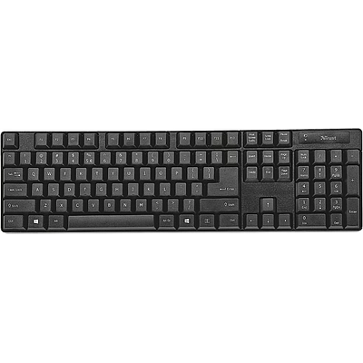 4 In 1 Trust Qoby Home Office Bundle US (24040) - Black