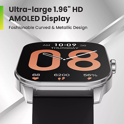 Smartwatch Xiaomi Amazfit Pop 3S 1.96" - Black