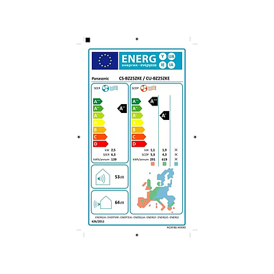 Air Conditioner Panasonic CS-BZ25ZKE (9 BTU) White