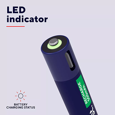 Rechargeable Battery Trust 500mAh AAA (25585) - Blue