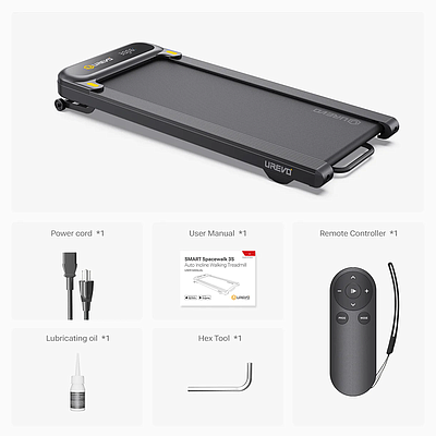 UREVO SpaceWalk 3S Treadmill Walking Pad - Black
