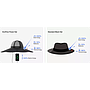 Solar Charging EcoFlow Power Hat - Black