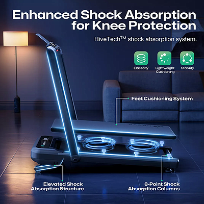 UREVO Strol 2S Pro Smart Treadmill - Black