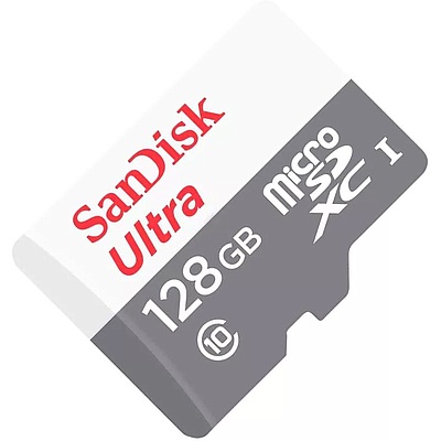 Ultra microSD card SanDisk 128GB (SDSQUNR-128G-GN6MN) - White + Gray
