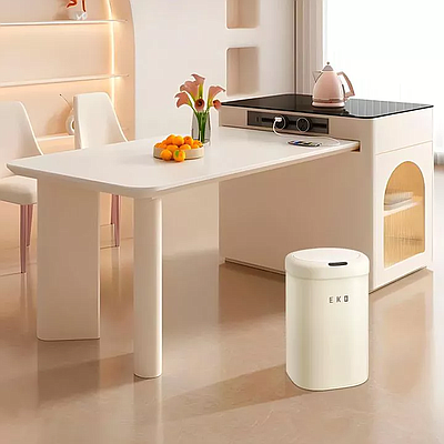 Garbage Bin EKO EK9184P-9L-VN (27198) Cream