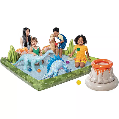 Inflatable Pool Intex Jurassic Adventure Play Center 201x201x36 410L (56132)