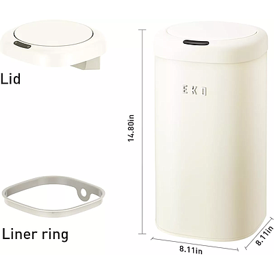 Garbage Bin Eko 12L (EK9184P-12L-VN) - Beige