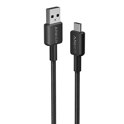 USB-C / Anker 322 to USB-C Braided Cable 1.8m (A81H6H11) - Black