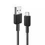 USB-A / Anker 322 to USB-C Braided Cable 0.9m (A81H5G11) - Black
