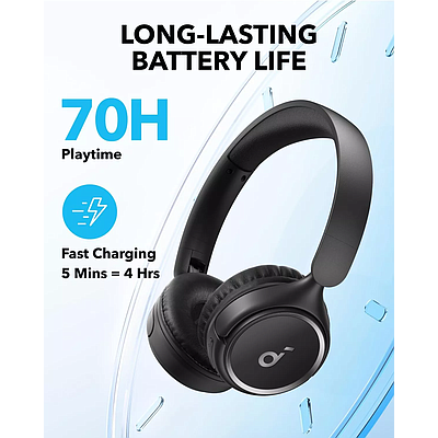 Wireless On-Ear Headphone Anker Soundcore H30i (A3012G11) - Black