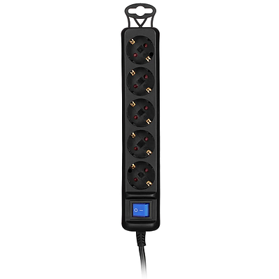 Power Strip 2E 5XSchuko (2E-U05ES15M5BK) 5m - Black