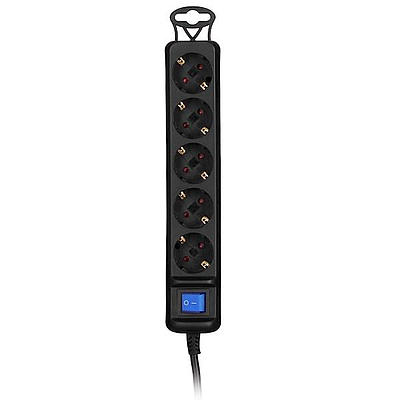 Power Strip 2E 5XSchuko (2E-U05ESM5B) 5m - Black