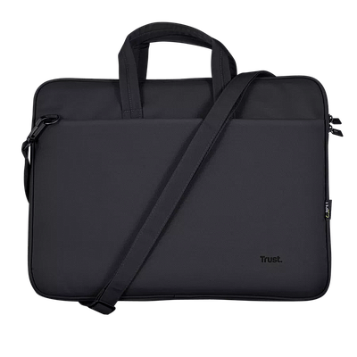 Eco-friendly Slim Laptop Bag Trust Bologna 16" - Black