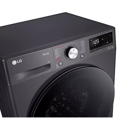 Washing Machine LG F-2V5HYPYJE.AMBPMER 7 Kg Black
