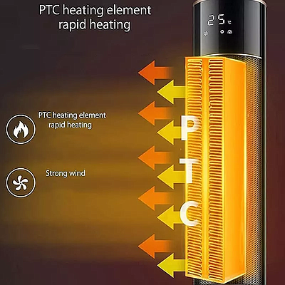 E-Heater PTC PH16R (5852111287222) Black With Remote Control