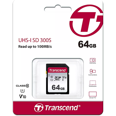 SDXC Memory Card Transcend UHS-I 64GB U1 V10