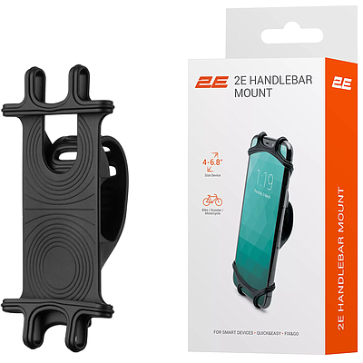 Car Holder 2E 20-40mm Gadgets 4"-6.8" Slim (2E-CH01-04) - Black
