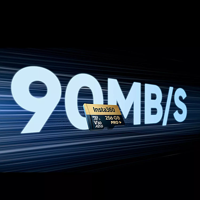 Memory Card Insta360 microSDXC Pro (256GB) - Black + Gold