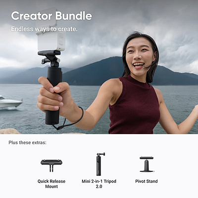 Insta360 GO Ultra Creator Bundle - Arctic White